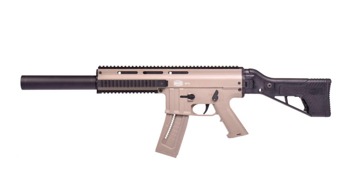 Blue Line Solutions Mauser M-15 SD US Tan (Fake Suppressor) 22 LR